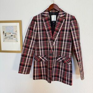 Sandro Plaid Blazer - Women’s 36/US 4